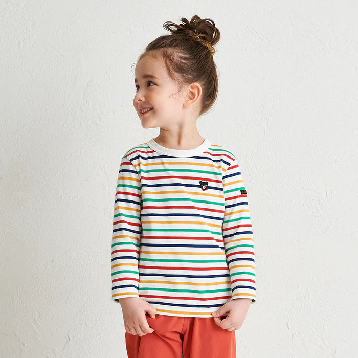 미키하우스 티셔츠 일본 키즈 긴팔 스트라이프 디자인 4컬러