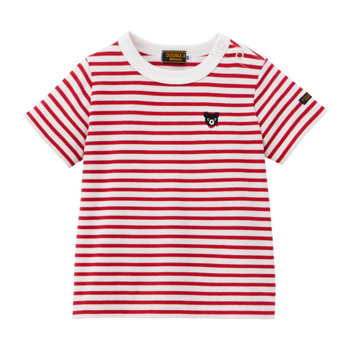 미키하우스 티셔츠 일본 키즈 반팔 더블비 스트라이프 4컬러
