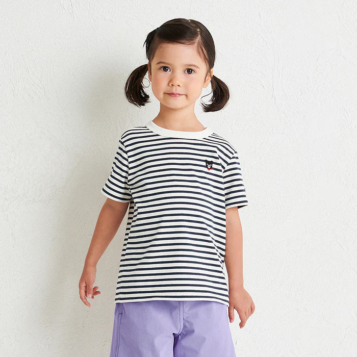 미키하우스 티셔츠 일본 키즈 반팔 더블비 스트라이프 4컬러