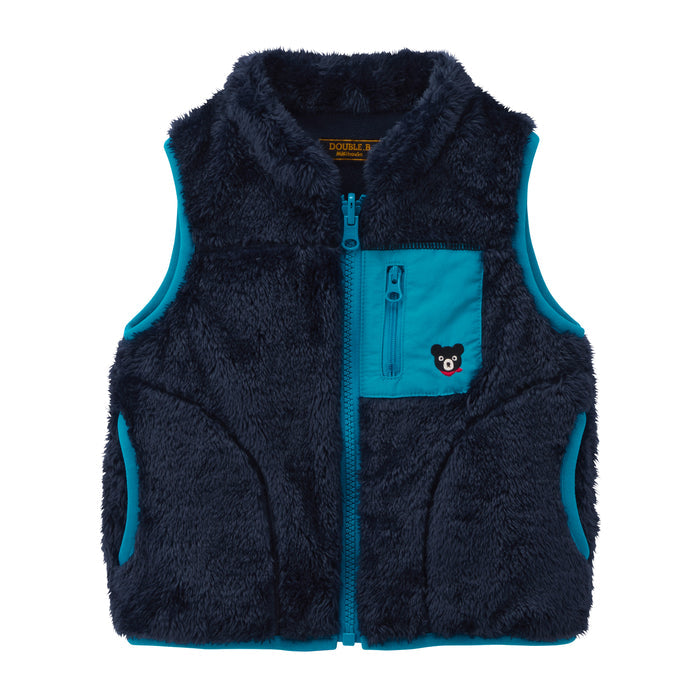 미키하우스 조끼 일본 키즈 유아 베스트 더블비 방한 쿠마 로고 3컬러