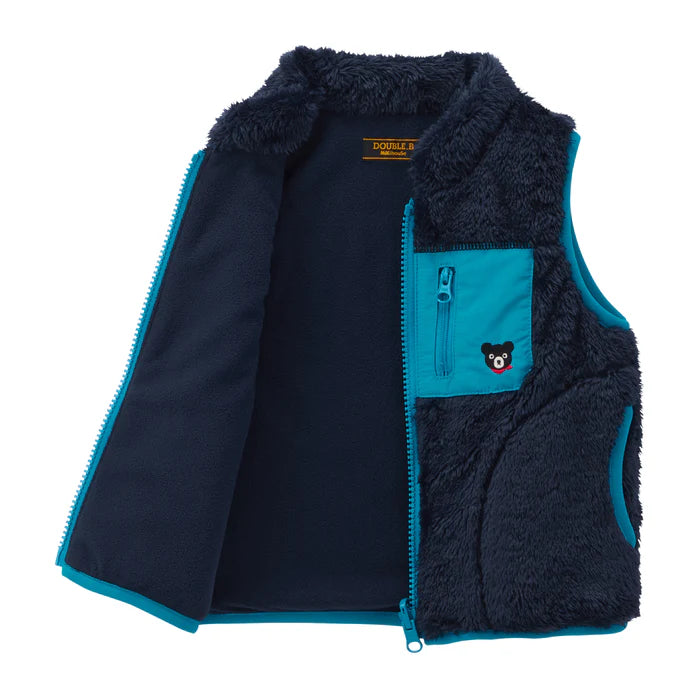 미키하우스 조끼 일본 키즈 유아 베스트 더블비 방한 쿠마 로고 3컬러