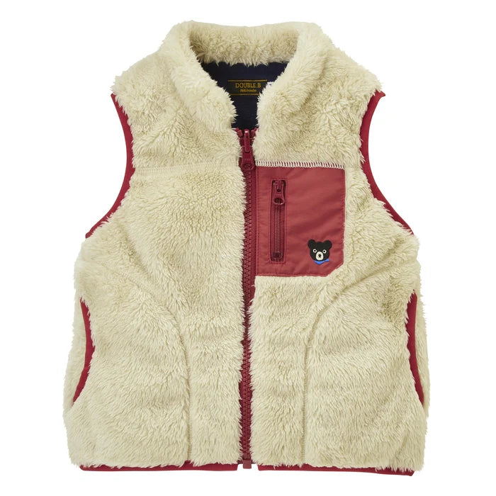 미키하우스 조끼 일본 키즈 유아 베스트 더블비 방한 쿠마 로고 3컬러