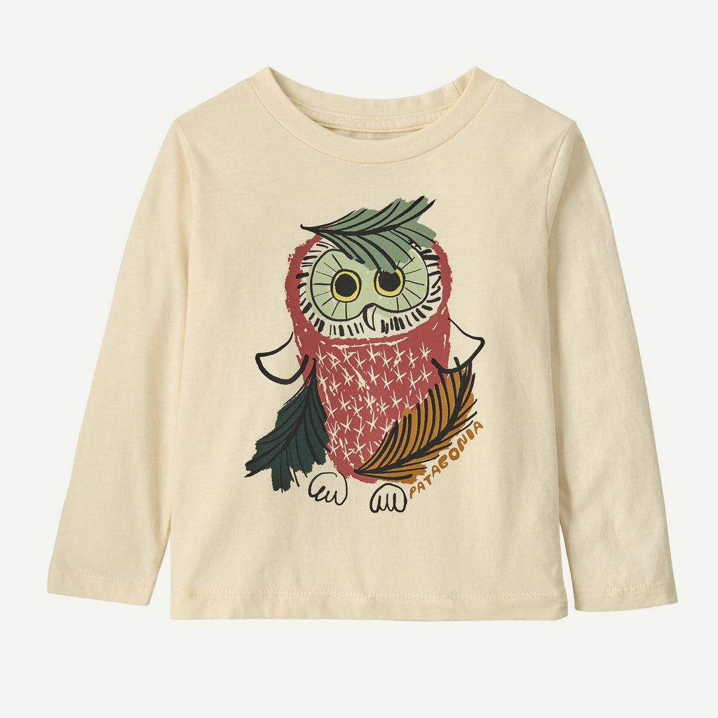 파타고니아 키즈 티셔츠 일본 유아 긴팔티 로고 그래픽 디자인 6컬러