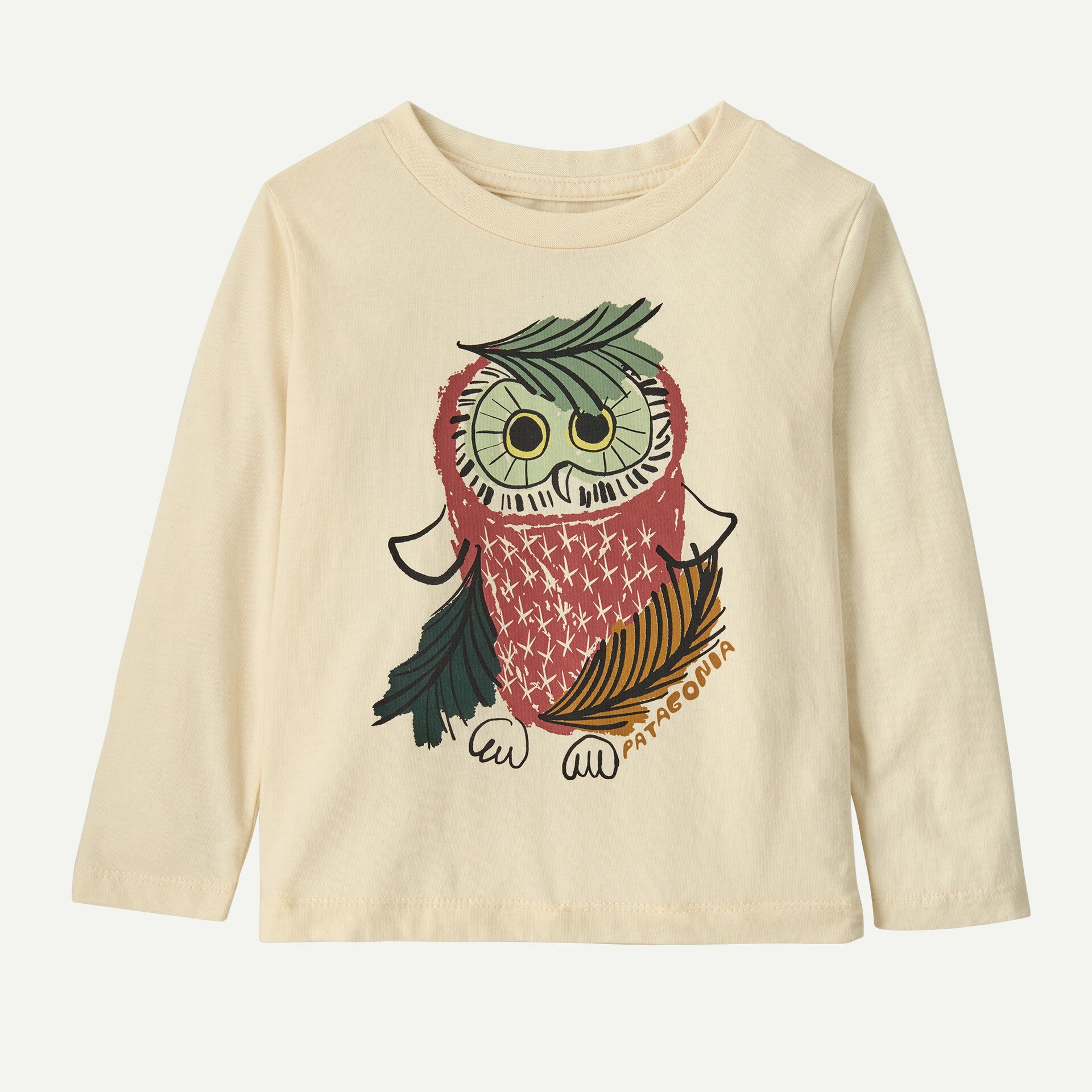 파타고니아 키즈 티셔츠 일본 유아 긴팔티 로고 그래픽 디자인 6컬러