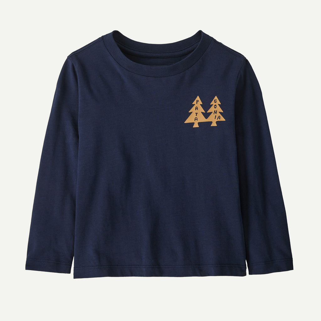 파타고니아 키즈 티셔츠 일본 유아 긴팔티 로고 그래픽 디자인 6컬러