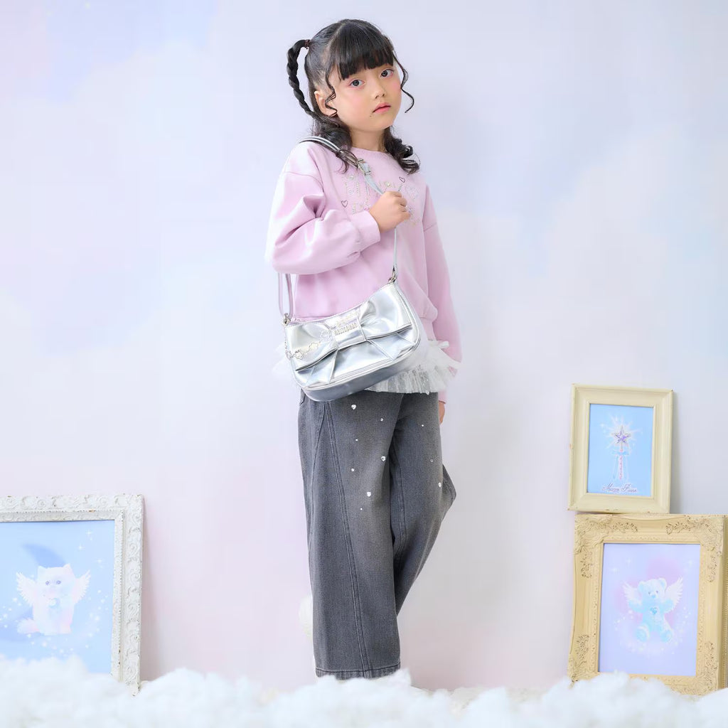 mezzo piano 키즈 바지 일본 메조피아노 청바지 데님 트일 와이드 팬츠 3컬러