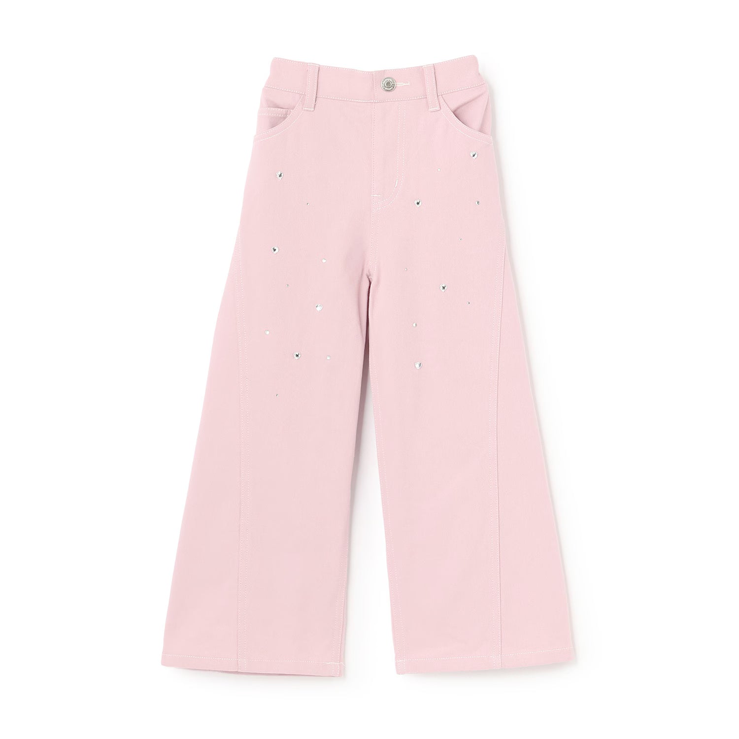 Mezzo Piano Kids Pants Japanese Mezzo Piano Jeans Denim Tile Wide Pants 3 Colors 