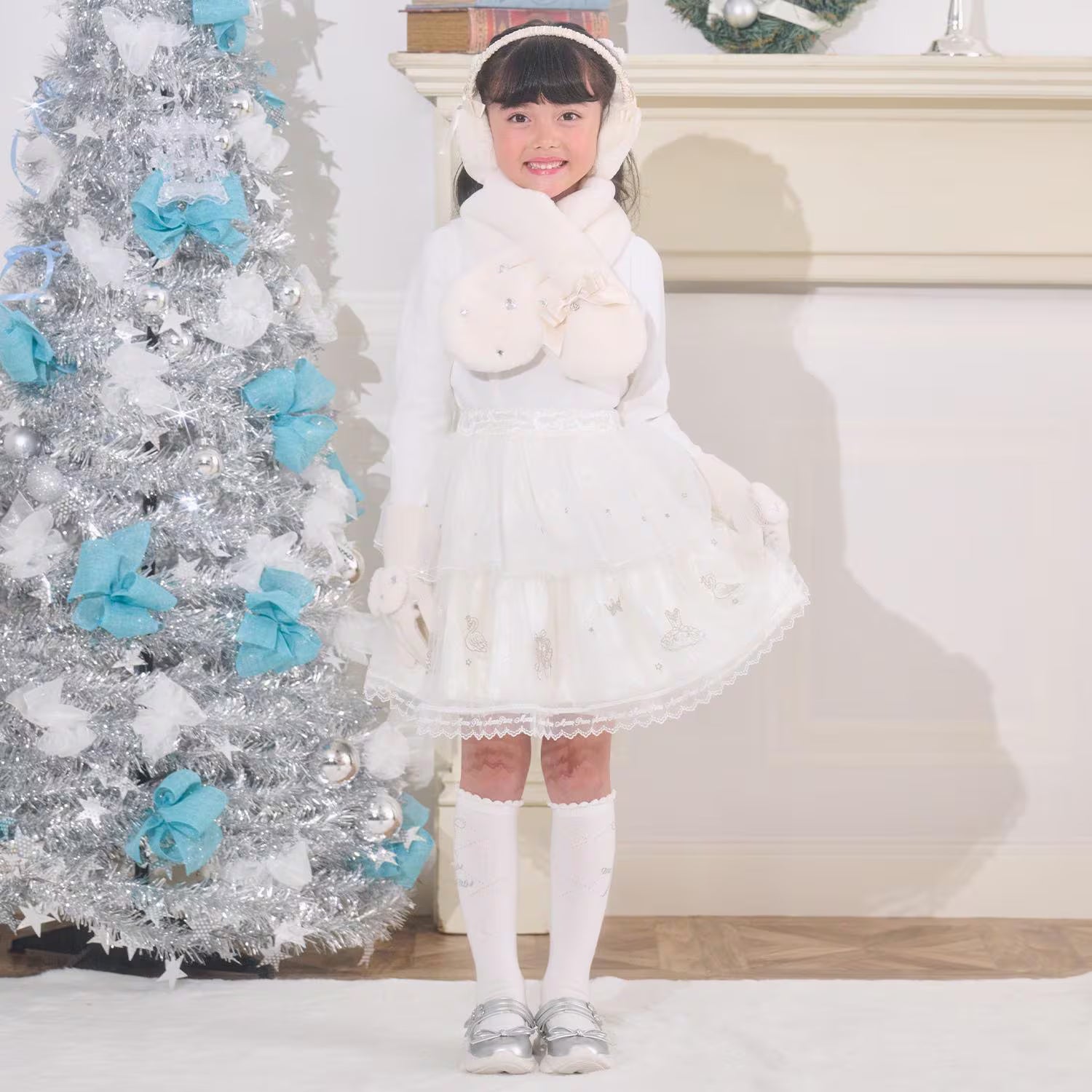 Mezzo Piano Kids Skirt Japanese Mezzo Piano Skirt Ballet Motif Tulle Design 2 Colors 