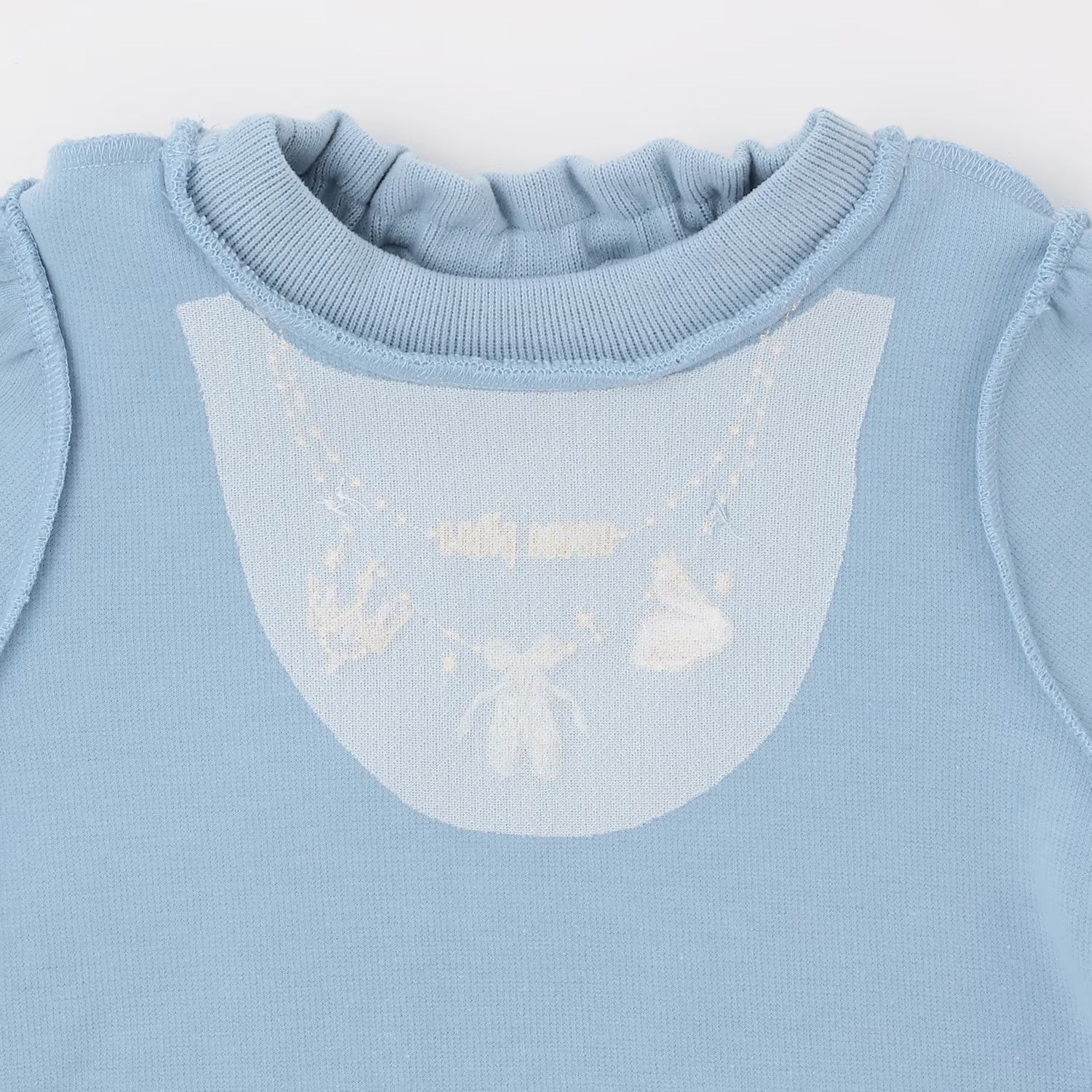 Mezzo Piano Kids T-Shirt Japanese Mezzo Piano Long Sleeve T-Shirt Petite Necklace Embroidery Design 2 Colors 