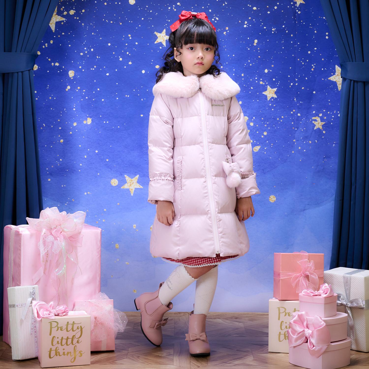 Mezzo Piano Kids Padding Japanese Mezzo Piano Faux Fur Hoodie 2 Colors 