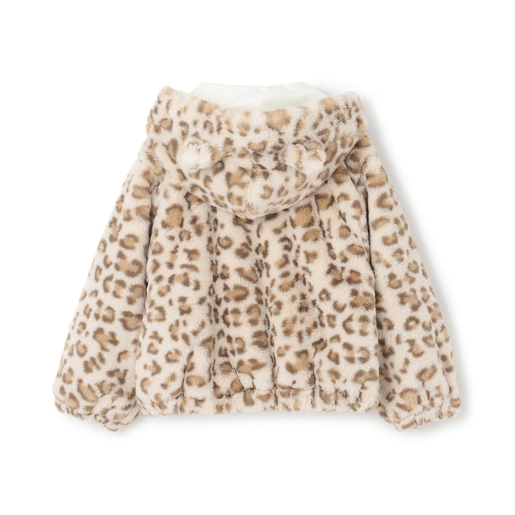 mezzo piano 키즈 자켓 일본 메조피아노 레오파드 무늬 페이크 모피 블루종