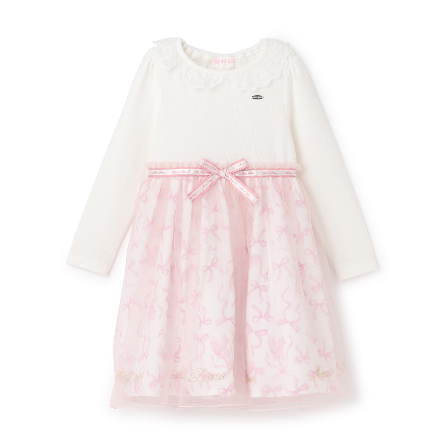 Mezzo Piano Kids Skirt Japanese Mezzo Piano Belle Motif Swan One Piece 2 Colors 