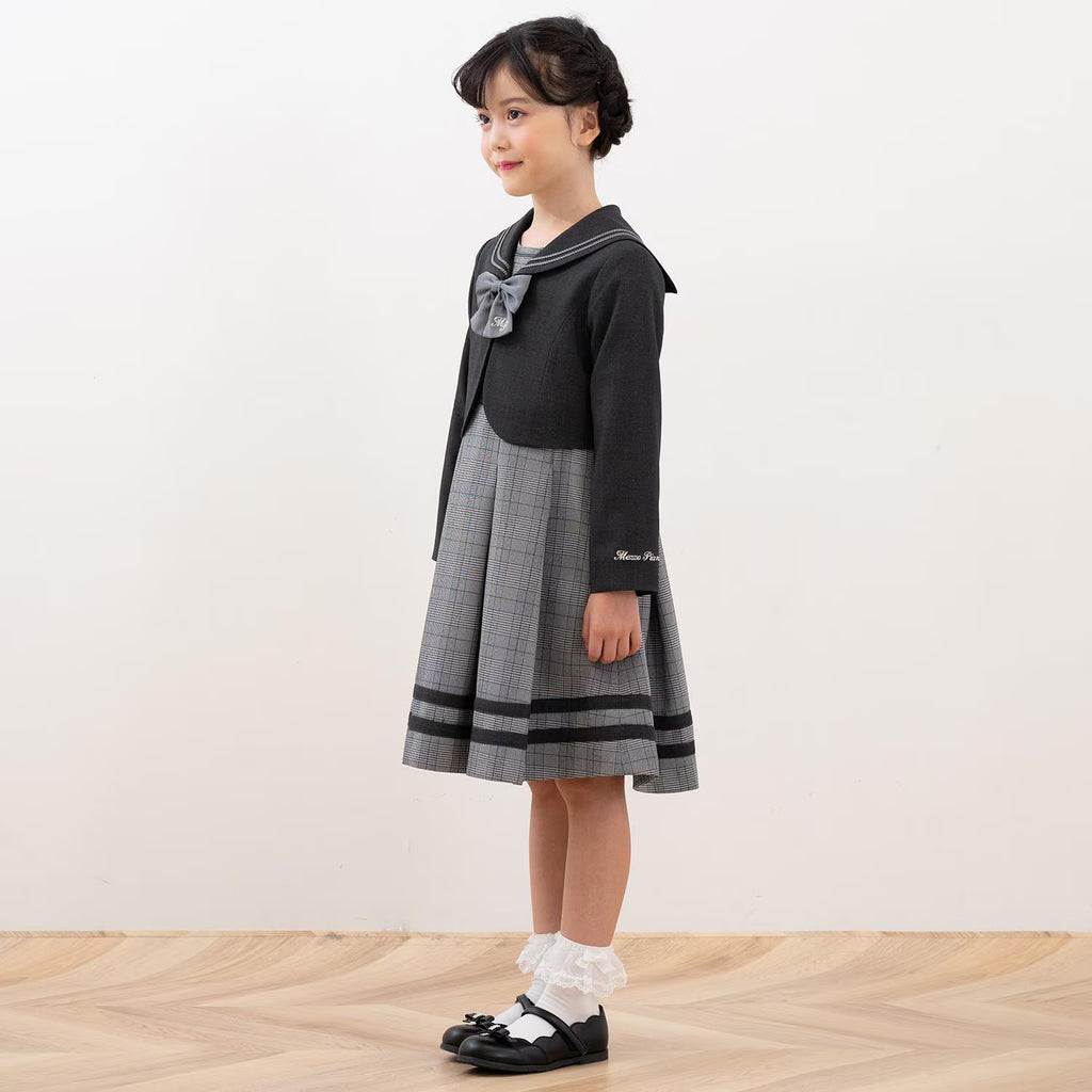 Mezzo Piano Kids Skirt Japanese Mezzo Piano Marine Look Ensemble One Piece Jacket Set 2 Colors 