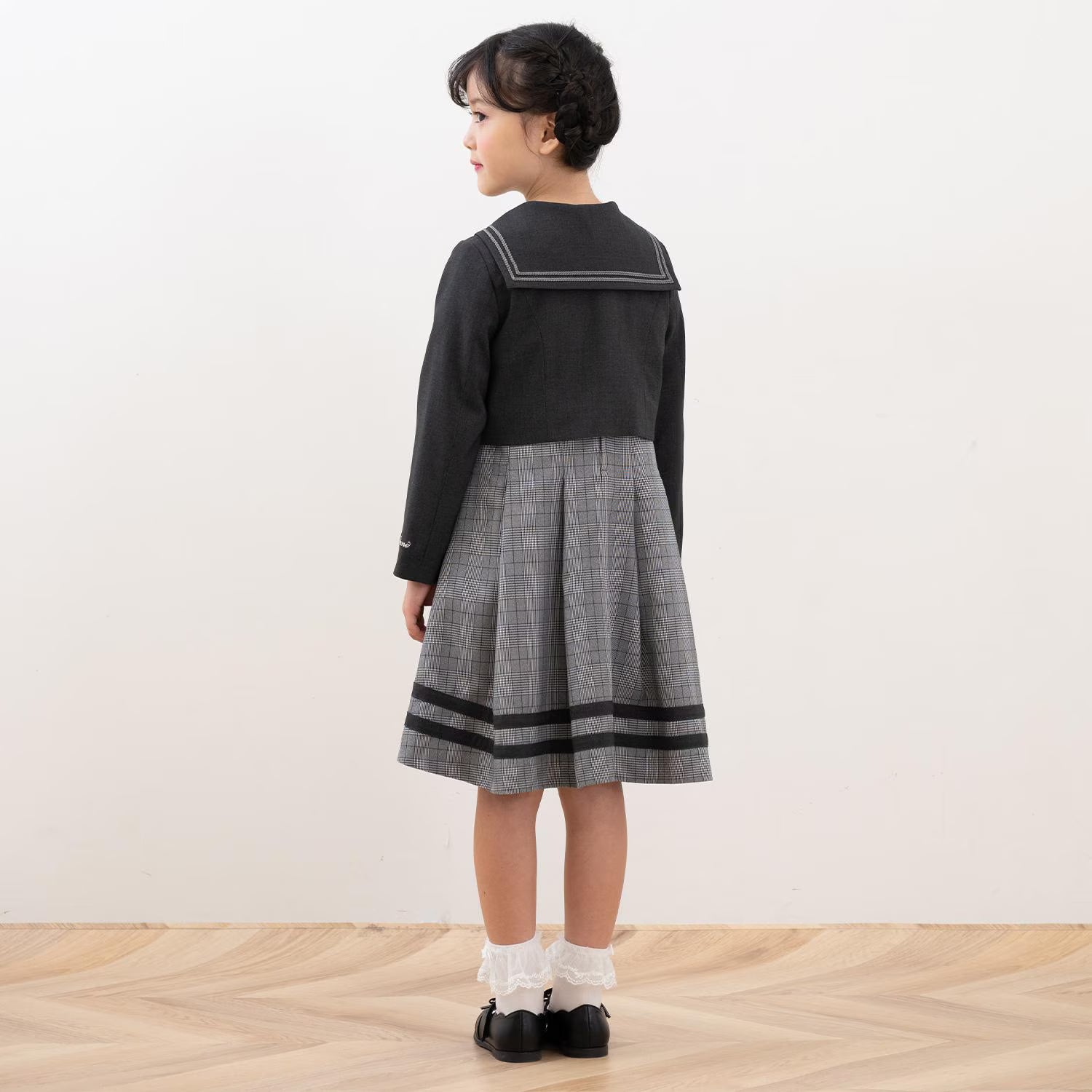 Mezzo Piano Kids Skirt Japanese Mezzo Piano Marine Look Ensemble One Piece Jacket Set 2 Colors 