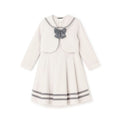 Mezzo Piano Kids Skirt Japanese Mezzo Piano Marine Look Ensemble One Piece Jacket Set 2 Colors 