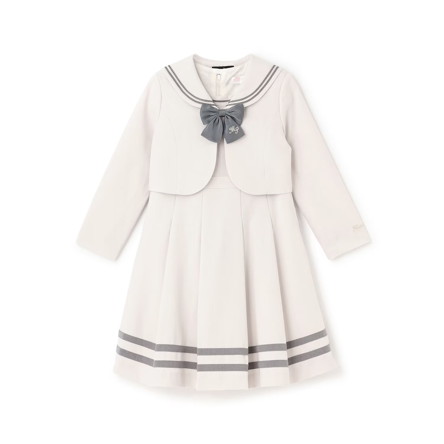 Mezzo Piano Kids Skirt Japanese Mezzo Piano Marine Look Ensemble One Piece Jacket Set 2 Colors 