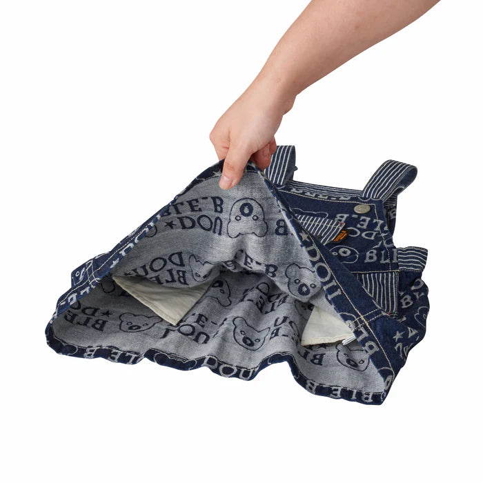 미키하우스 치마 일본 키즈 유아 원피스 오리지널 데님 스커트 자카드