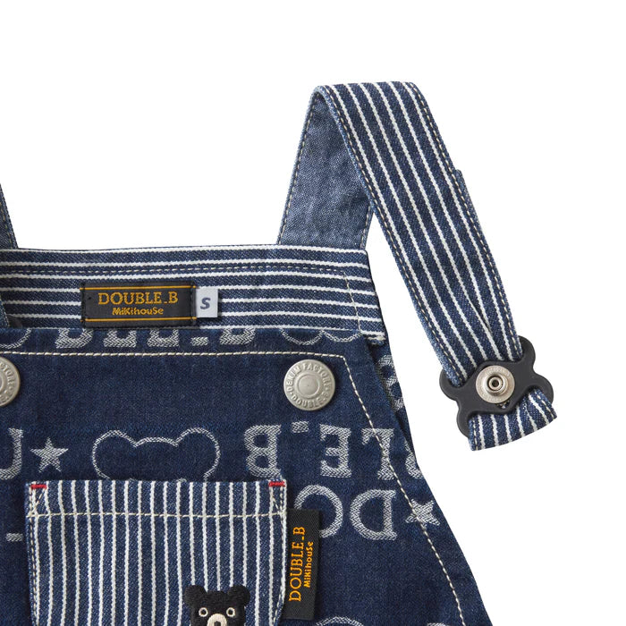 미키하우스 치마 일본 키즈 유아 원피스 오리지널 데님 스커트 자카드