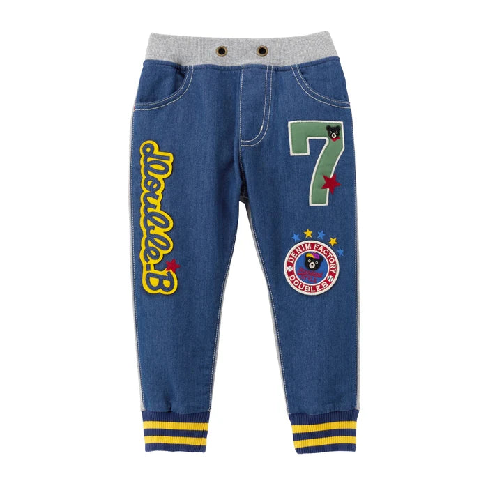 미키하우스 바지 일본 키즈 팬츠 더블비 스포츠 자수