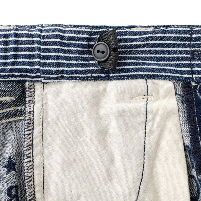 미키하우스 바지 일본 키즈 유아 청바지 자카드 데님 더블비 쿠마 디자인