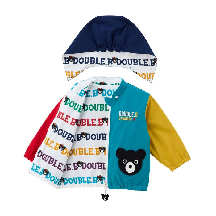 미키하우스 바람막이 일본 키즈 자켓 블랙베어 리버시블 클래식