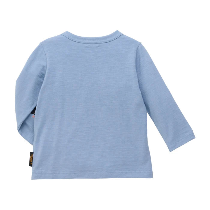 Mickey House Kids T-shirt Japanese Toddler Long Sleeve Double B Alphabet Logo 2 Colors 