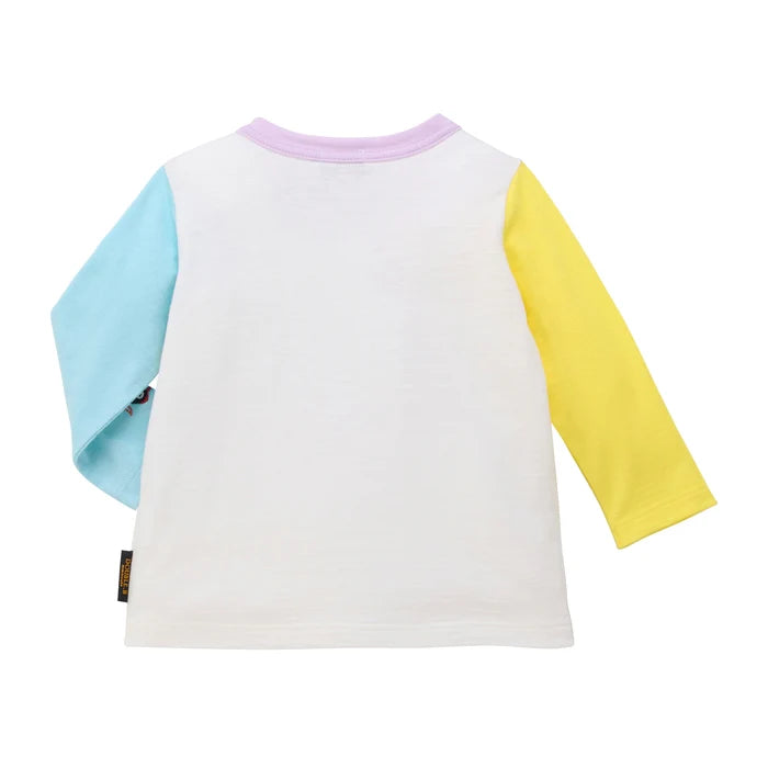 Mickey House Kids T-shirt Japanese Toddler Long Sleeve Double B Alphabet Logo 2 Colors 