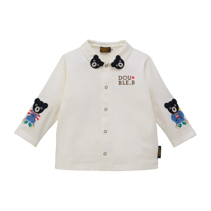 미키하우스 티셔츠 일본 키즈 유아 긴팔티 블라우스 더블비 오버올