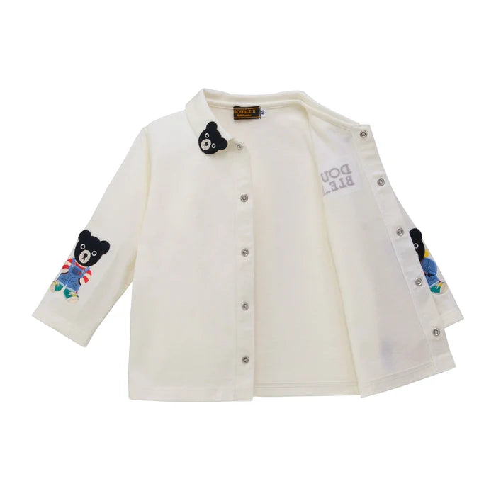 미키하우스 티셔츠 일본 키즈 유아 긴팔티 블라우스 더블비 오버올