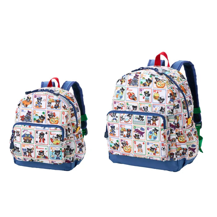 미키하우스 가방 일본 키즈 유아 백팩 알파벳 카드 쿠마 2사이즈