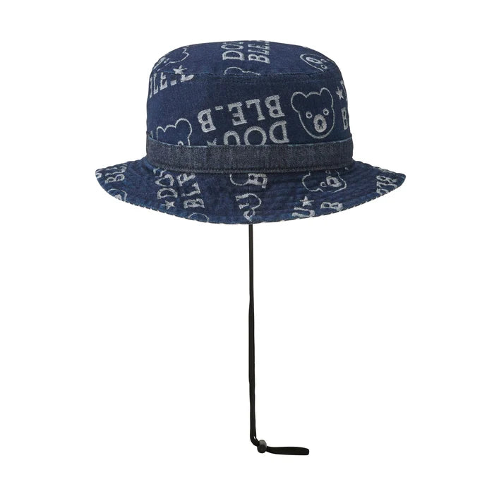 미키하우스 모자 일본 키즈 유아 버킷햇 자카드 데님 더블비