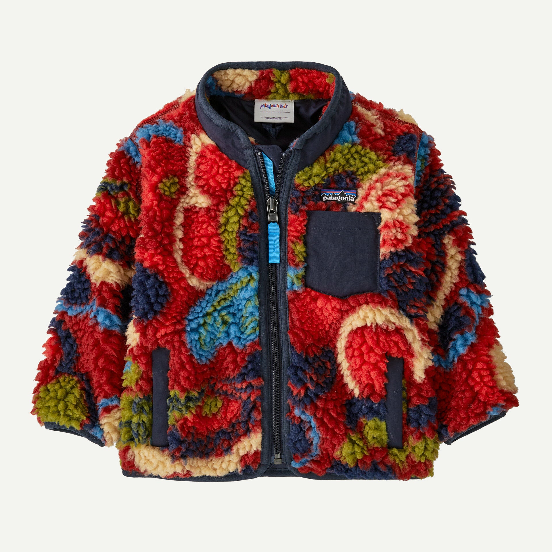 파타고니아 키즈 후리스 일본 유아 플리스 자켓 양털 레트로 X 패턴 2컬러