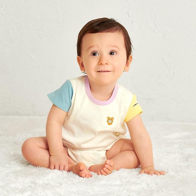 미키하우스 티셔츠 일본 바디수트 핫비스킷 신생아 아기 반팔 4컬러