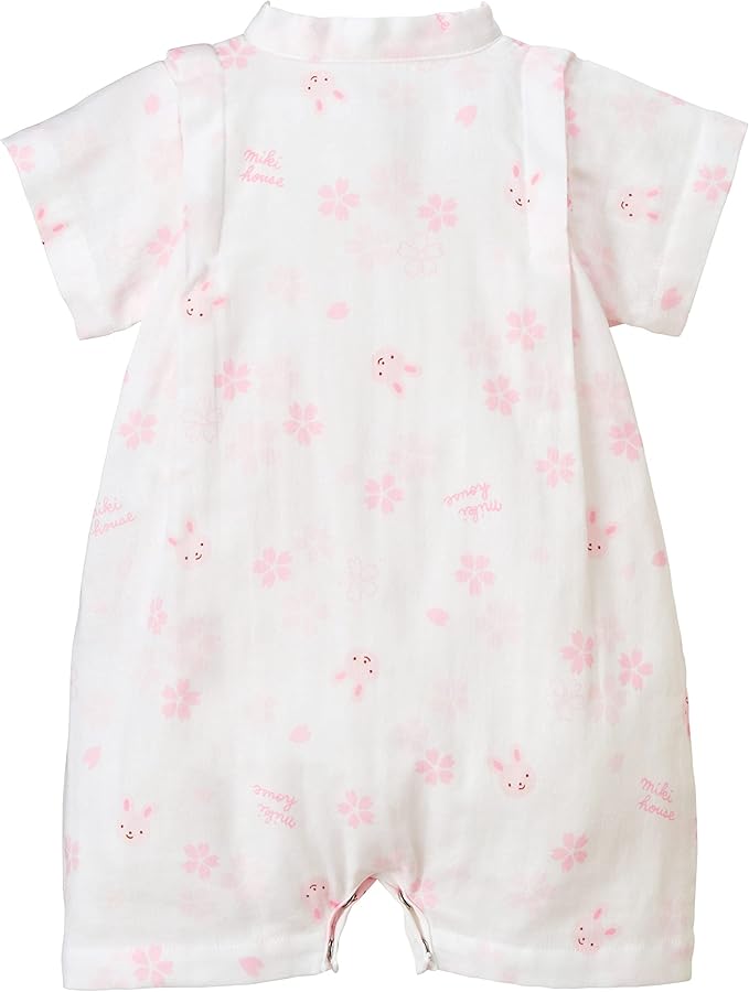 미키하우스 티셔츠 일본 바디수트 신생아 아기 반팔 진베이 유카타 디자인 4컬러