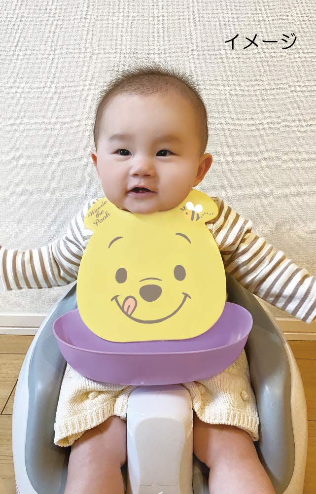 디즈니 턱받이 일본 신생아 니시키카에시  곰돌이 푸 실리콘