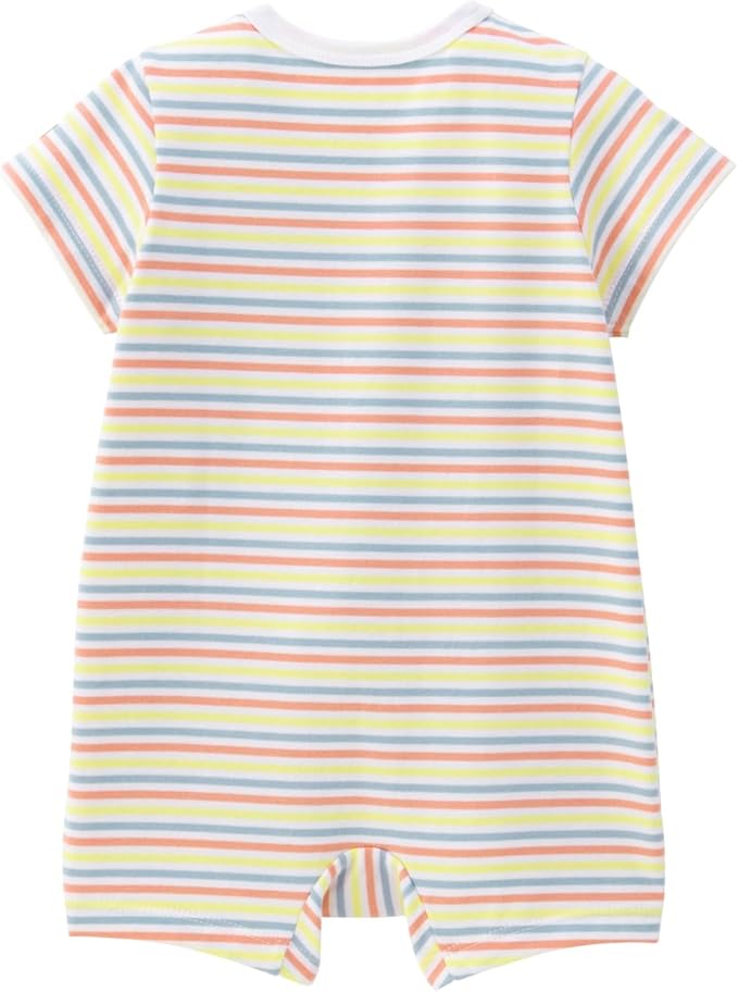 미키하우스 티셔츠 일본 바디수트 신생아 아기 핫비스킷 반팔 스트라이프 2컬러