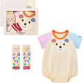 미키하우스 티셔츠 일본 아기 신생아 바디수트 핫비스킷 쇼트올 세트