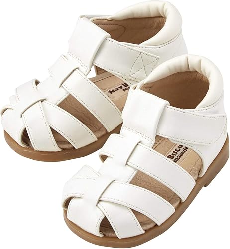 미키하우스 신발 일본 키즈 유아 샌들 벨크로 스트랩 화이트