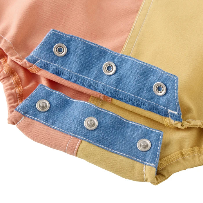 미키하우스 바지 일본 멜빵바지 신생아 유아 롬퍼스 바디수트 라이트 온스 데님