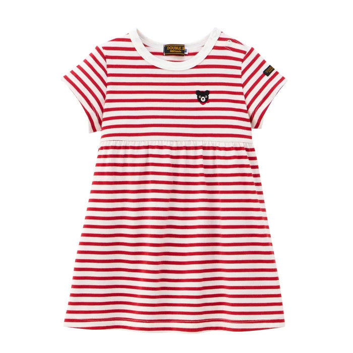 미키하우스 원피스 더블비 쿠마 줄무늬 치마 3컬러