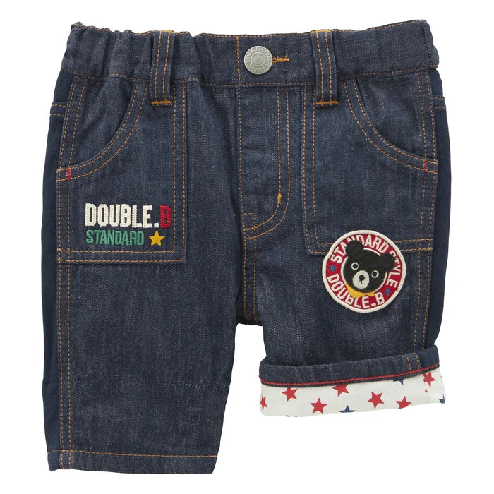 미키하우스 바지 일본 키즈 팬츠 6부 더블비 쿠로쿠마 4컬러