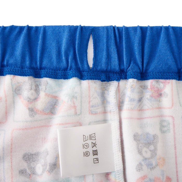 미키하우스 바지 일본 키즈 유아 반바지 5부 알파벳 문구 디자인