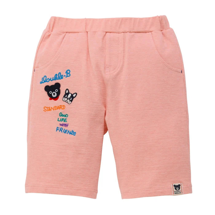 미키하우스 바지 일본 키즈 유아 반바지 7부 길이 스트레치 팬츠 2컬러