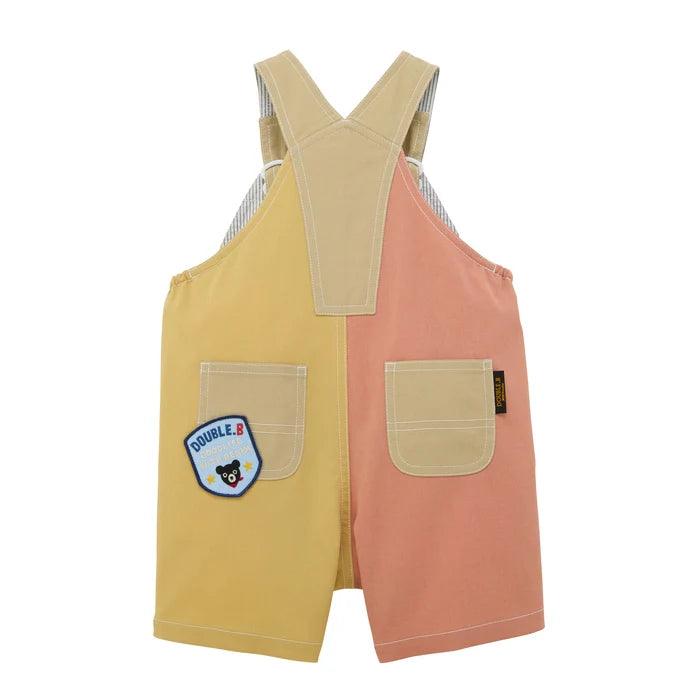 미키하우스 바지 일본 키즈 유아 멜빵바지 5부 오버올 팬츠 더블비 데님 2컬러