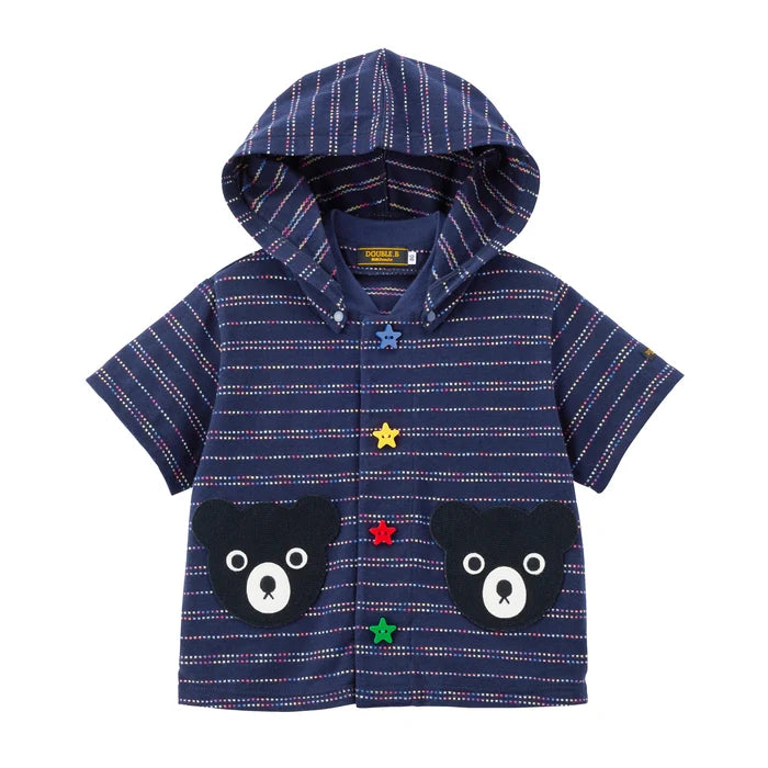 미키하우스 재킷 반팔 DB 스타마인 포켓 캐릭터