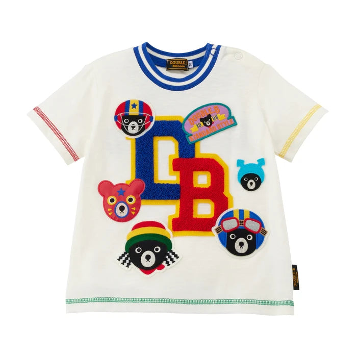 미키하우스 티셔츠 일본 키즈 반팔 사가라 자수 2컬러