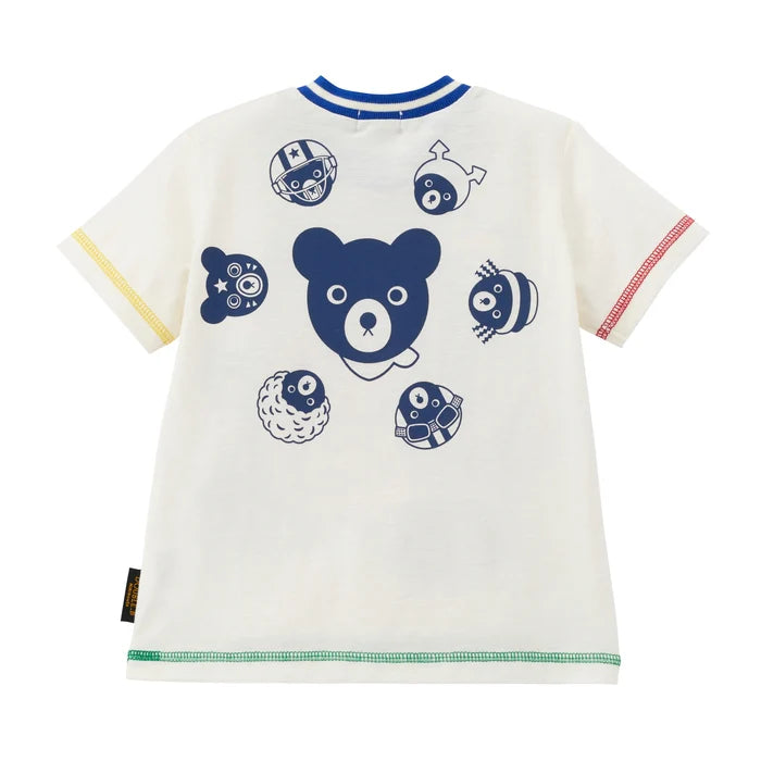 미키하우스 티셔츠 일본 키즈 반팔 사가라 자수 2컬러