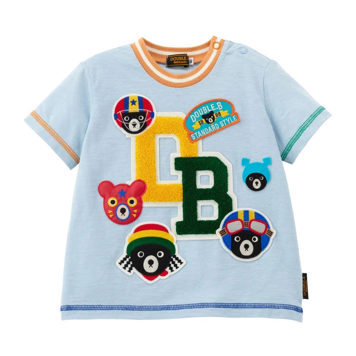 미키하우스 티셔츠 일본 키즈 반팔 사가라 자수 2컬러