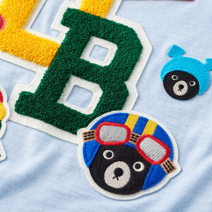 미키하우스 티셔츠 일본 키즈 반팔 사가라 자수 2컬러