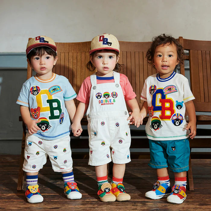 미키하우스 티셔츠 일본 키즈 반팔 사가라 자수 2컬러